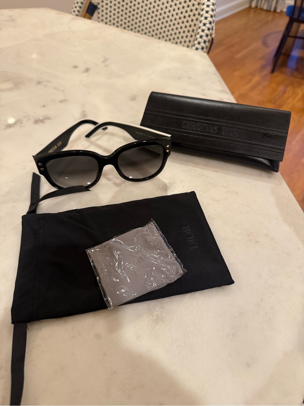 Dior Black Pacific Butterfly Sunglasses - Picture 2 of 5